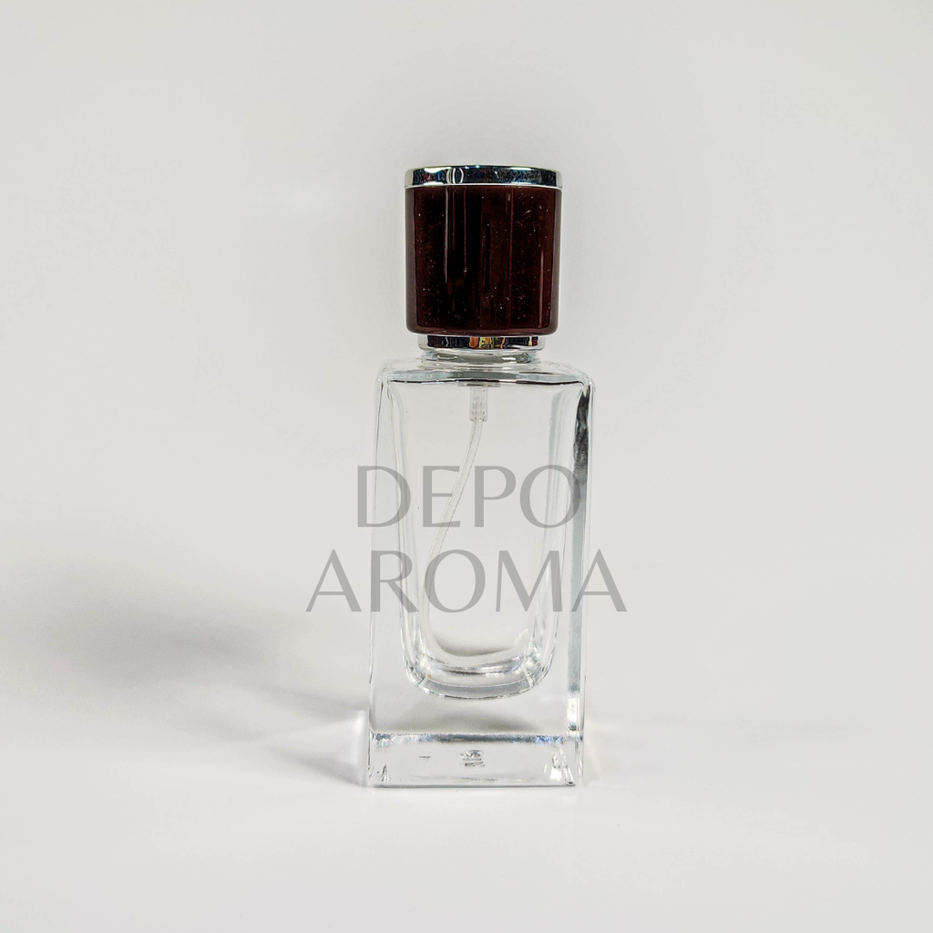 Botol Kotak VIP 30Ml Easy Pump DW Coffe