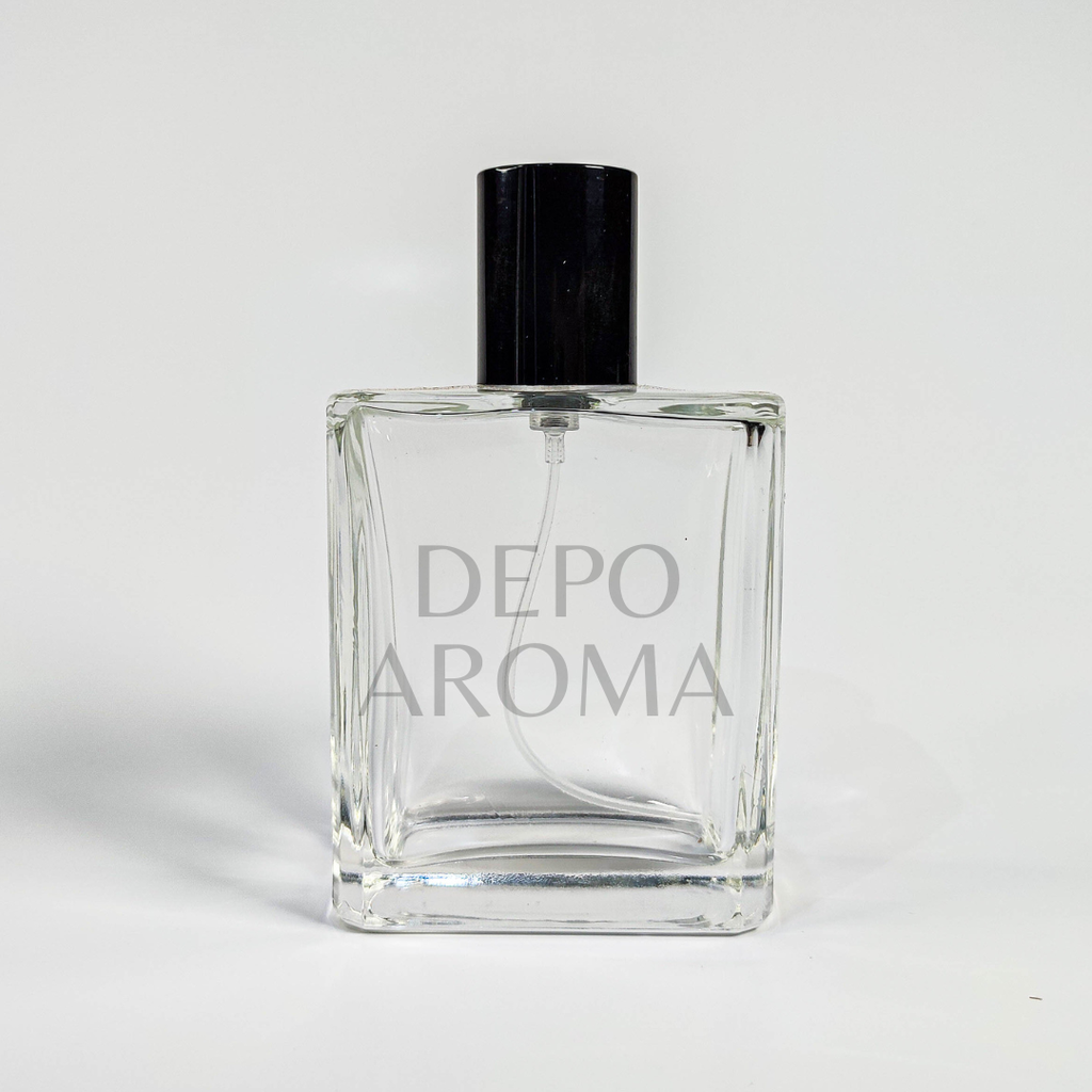 Botol Petak Tebal 100Ml Easy Pump Ttp Hitam