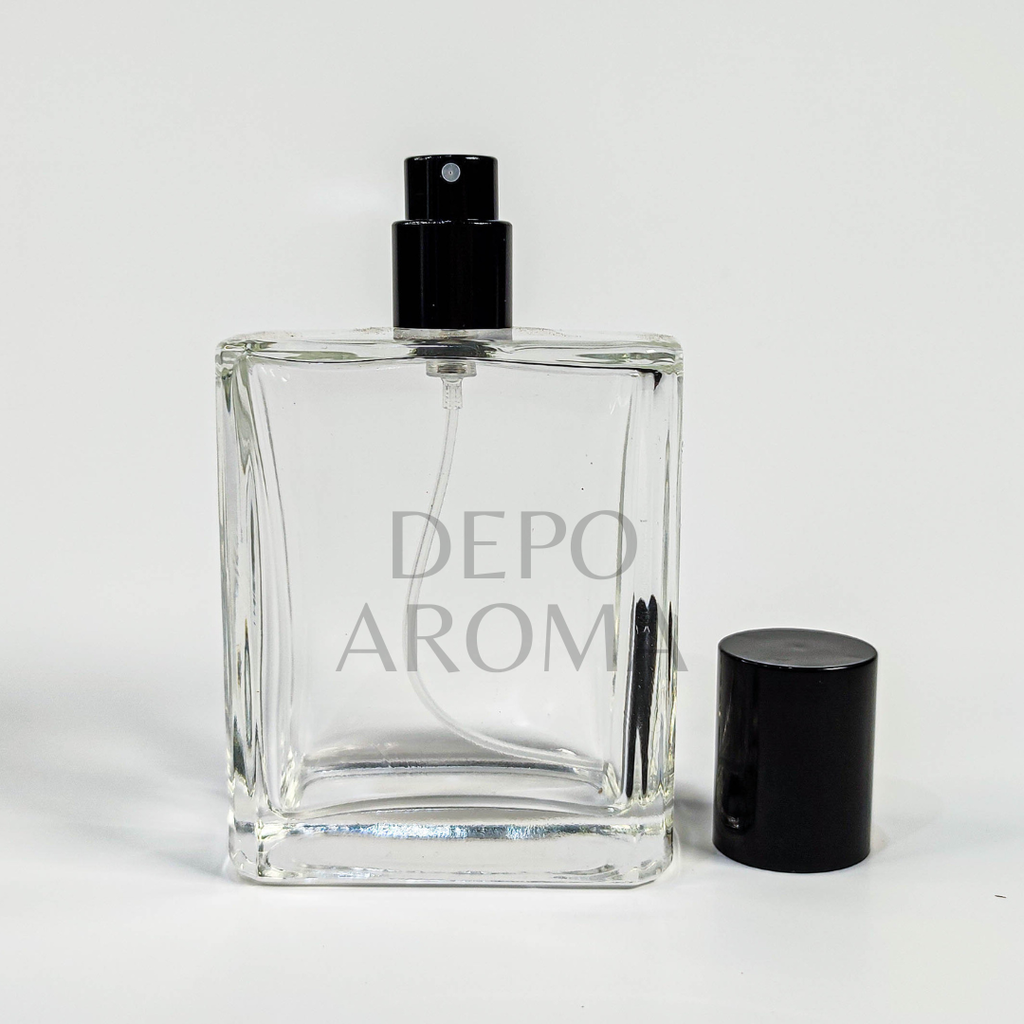 Botol Petak Tebal 100Ml Easy Pump Ttp Hitam