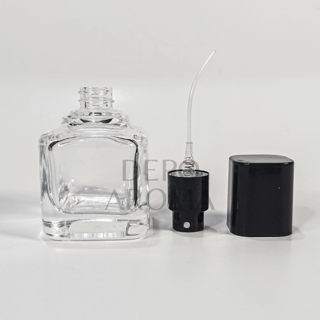 Botol Zara Kotak Drat 30Ml Tutup Hitam