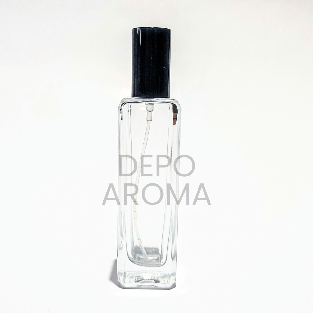 Botol Jojo Kotak Drat 50Ml Tutup Hitam