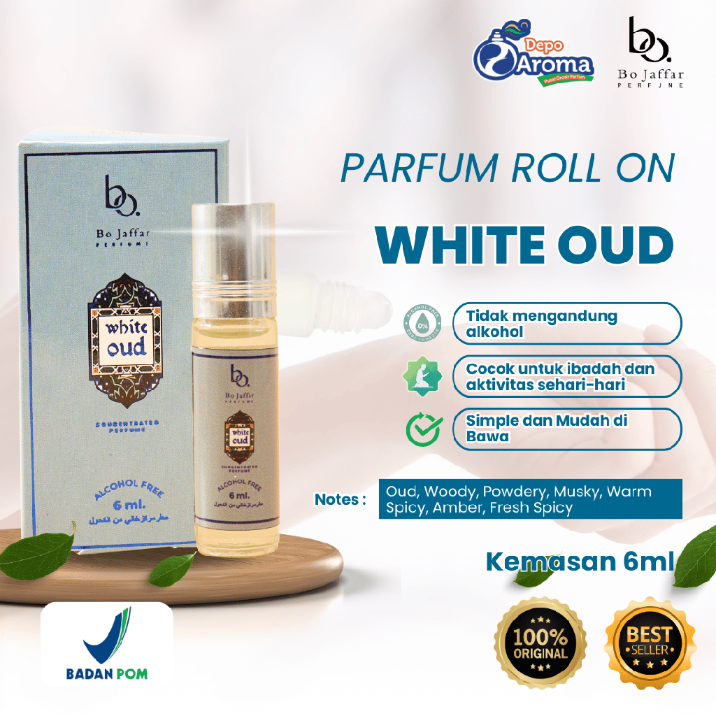 Bo jaffar Roll On 6 ml White Oud