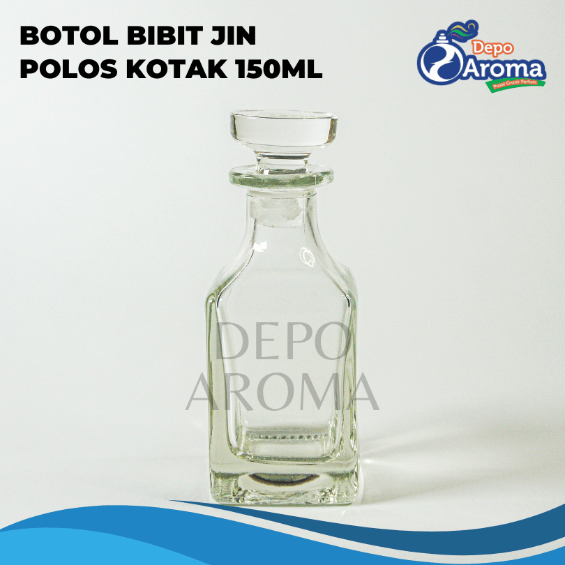 Botol Bibit Jin Polos Kotak 150Ml