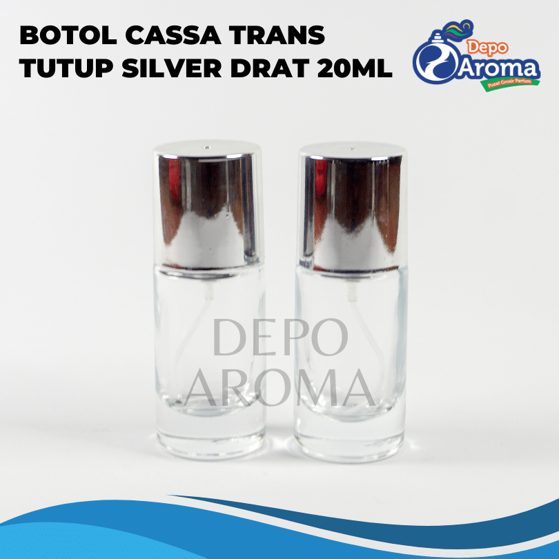Botol Cassa Trans 20 Ml Tutup Silver