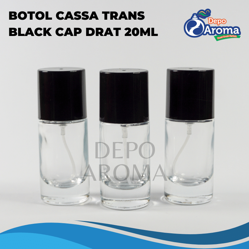 Botol Cassa Trans 20Ml Black Cap