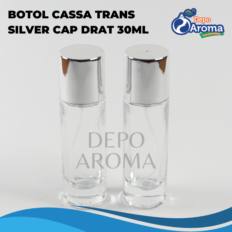 Botol Cassa Trans 30 Ml Tutup Silver