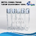 Botol Cassa Trans 50Ml Tutup Silver