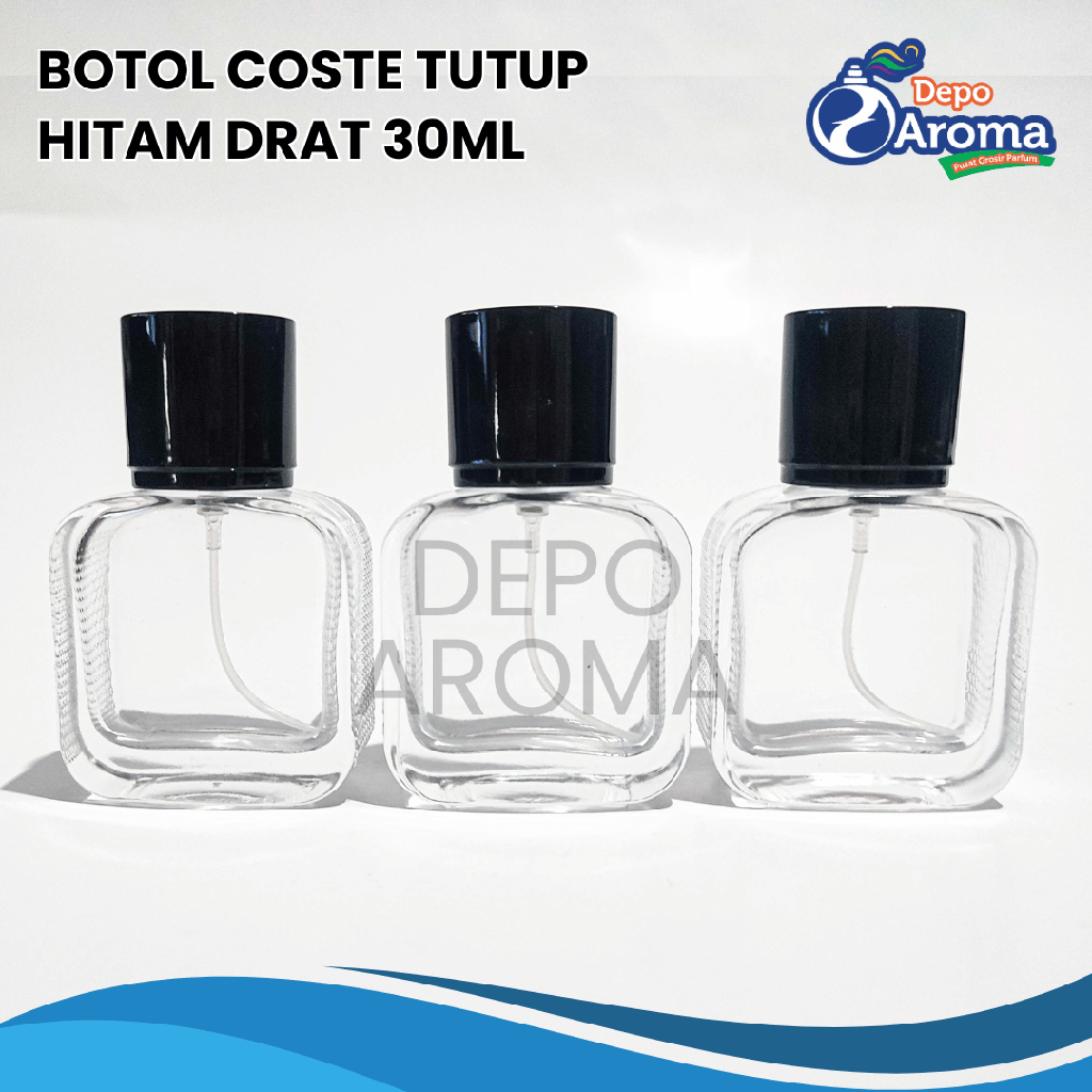 Botol Coste Tutup Hitam 30ml