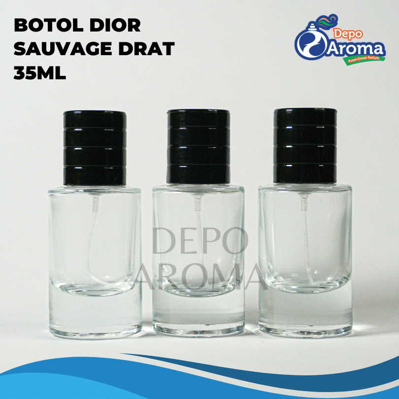 Botol Dior Sauvage 35ml Drat Tutup Hitam