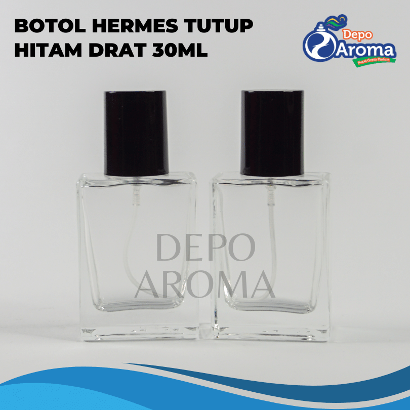 Botol Hermes Drat Tutup Hitam 30Ml