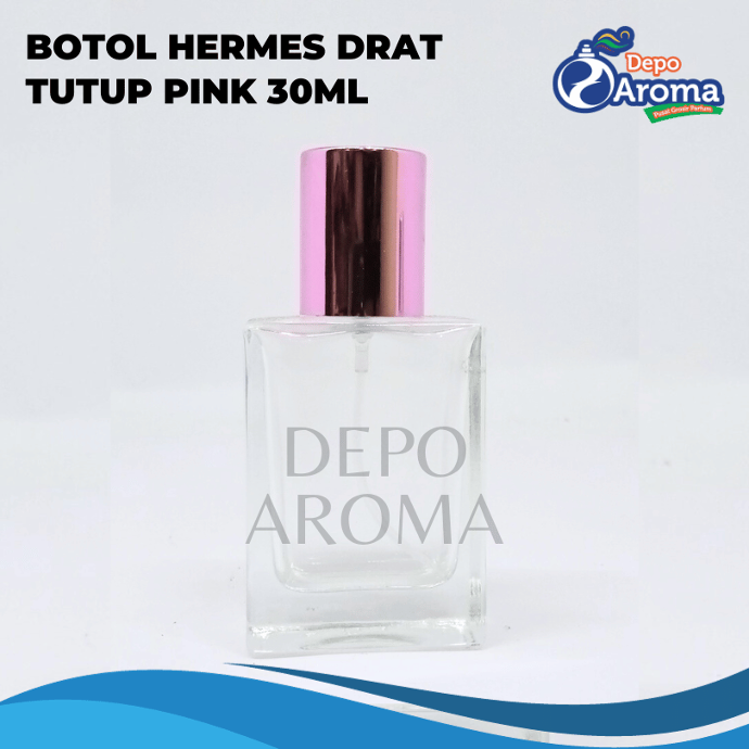 Botol Hermes Drat Tutup Pink 30Ml
