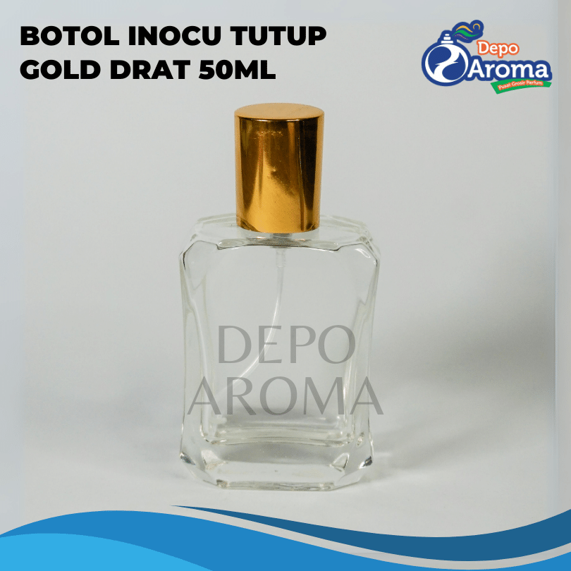 Botol Inocu 50ml Drat Tutup Gold