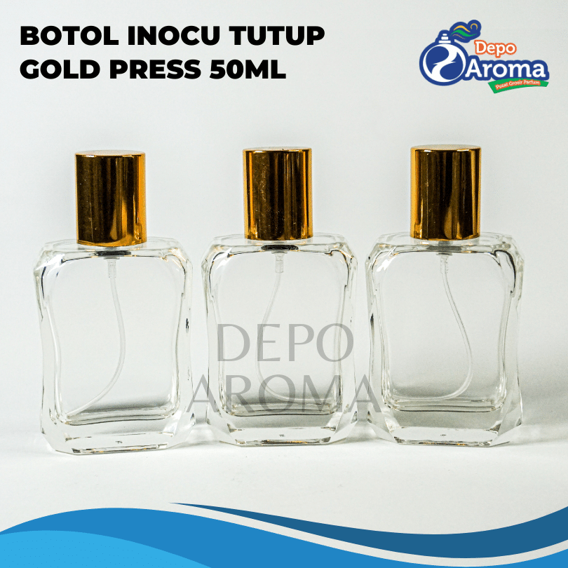 Botol Inocu Press 50ml Tutup Gold