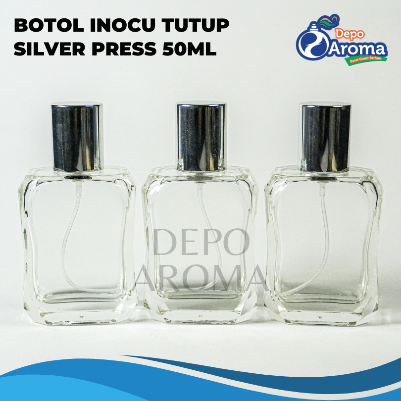 Botol Inocu Press 50ml Tutup Silver