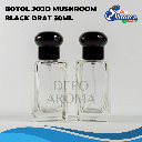 Botol Jojo Pendek Screw 30ml Mushroom Black