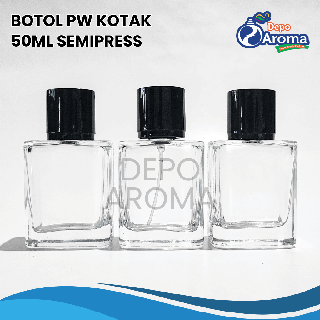 Botol PW Kotak 50ml Semipress