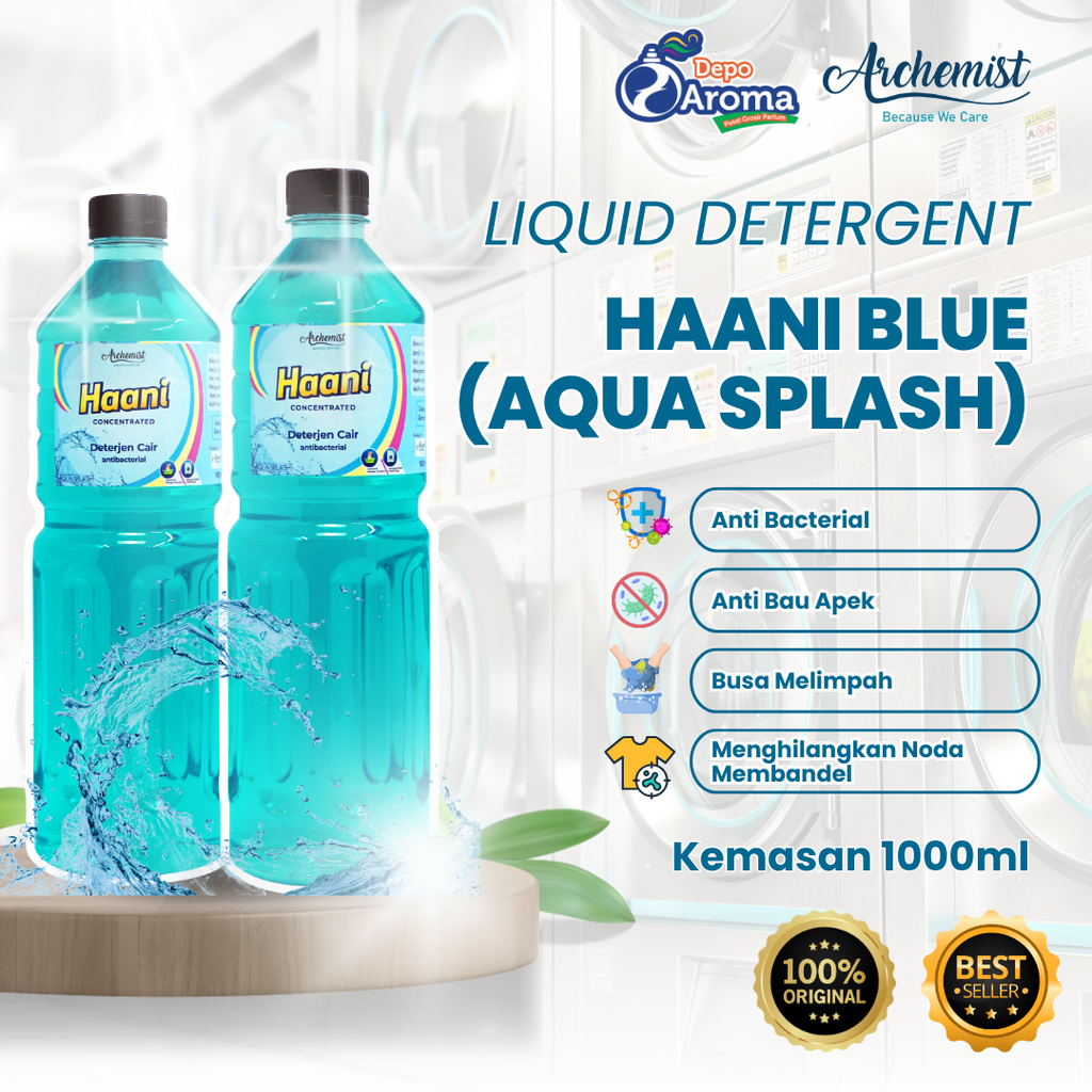 Detergent Haani Biru 1Lt