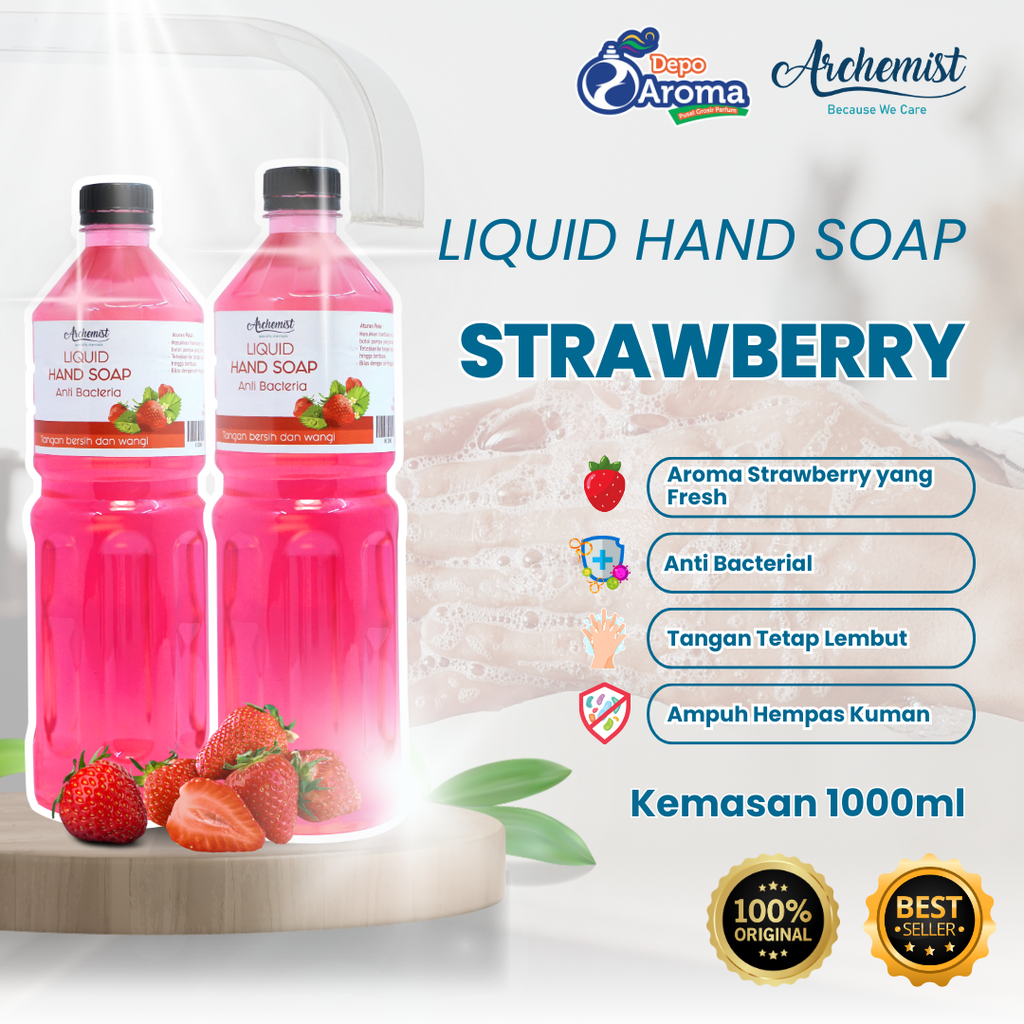 Hand Soap Strawberry 1 Lt