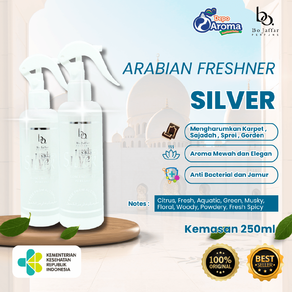 Silver Arabian Freshner