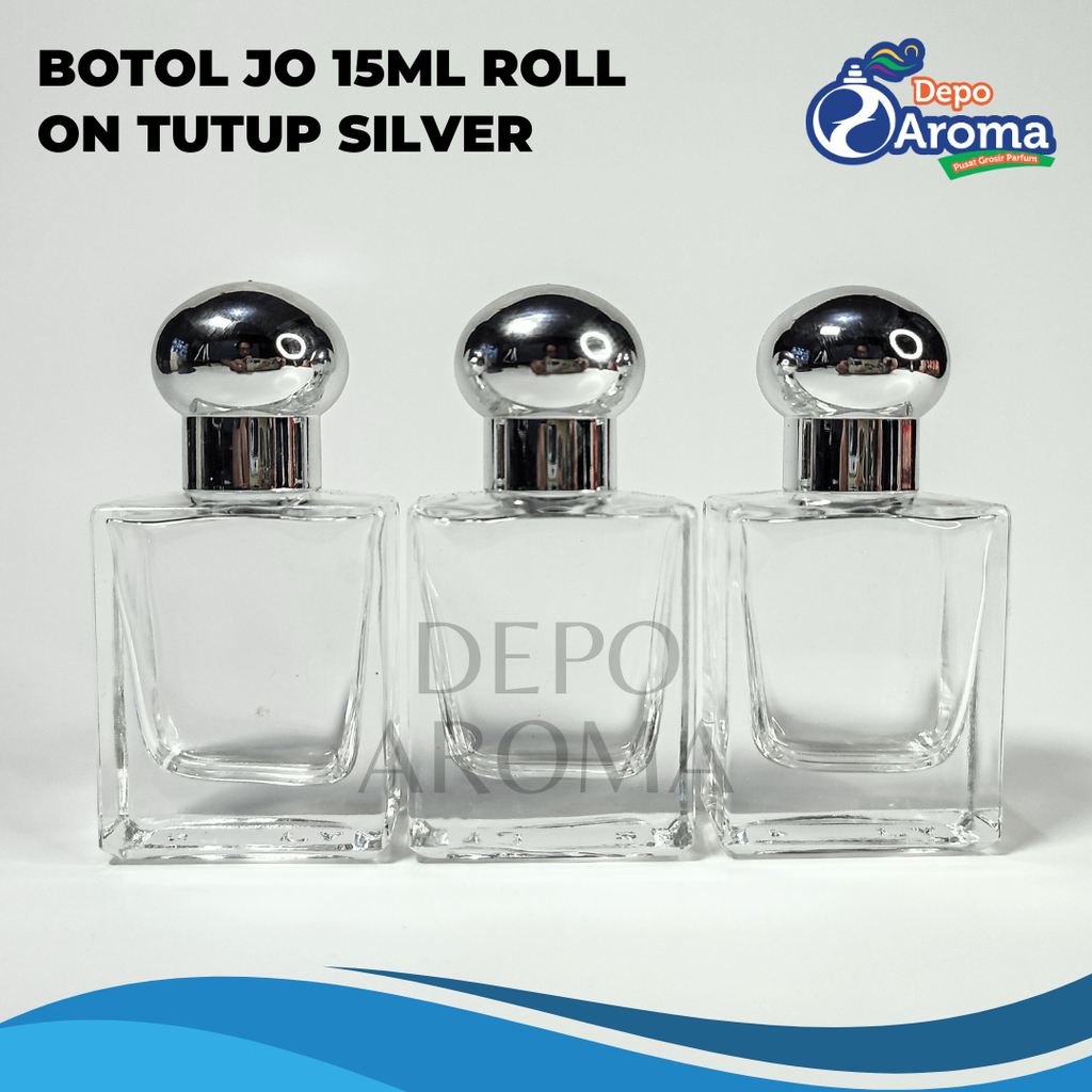 Botol Jo Roll On 15Ml Tutup Silver