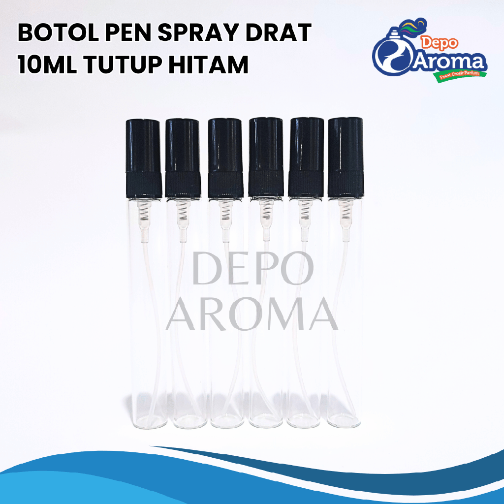 Botol Pen Spray Drat 10Ml Tutup Hitam
