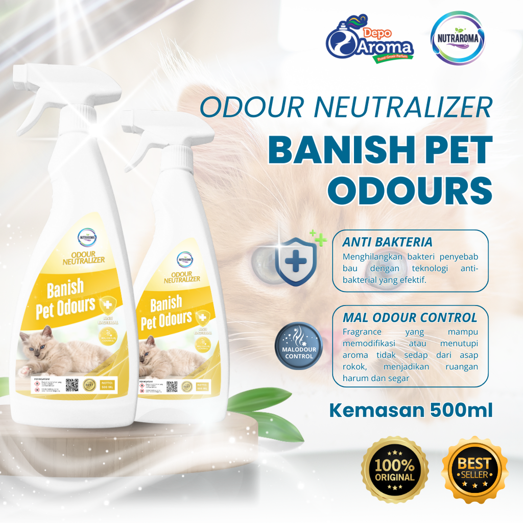 NUTRAROMA BANISH PET ODOURS ODOURS 500 mL