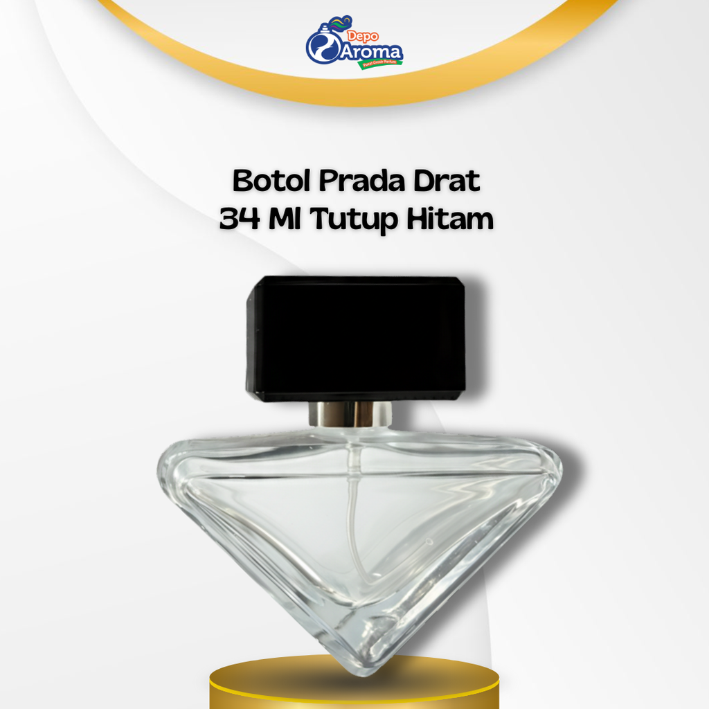 Botol Prada Drat 34 Ml Tutup Hitam