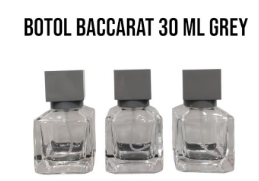 [BTLKC00225] Botol Bacarat Drat 28ml Grey Cap