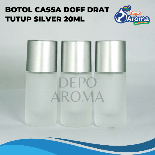 [BTLKC0151] Botol Cassa Doff Tutup Silver 20Ml