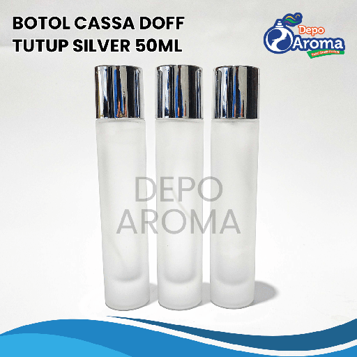 [BTLKC0162] Botol Cassa Doff Tutup Silver 50Ml