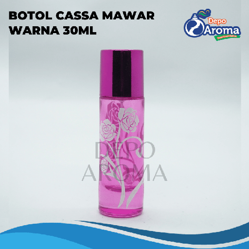 [BTLKC0040] Botol Cassa Mawar Warna 30Ml