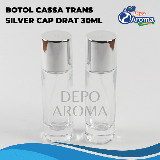 [BTLKC0090] Botol Cassa Trans 30 Ml Tutup Silver
