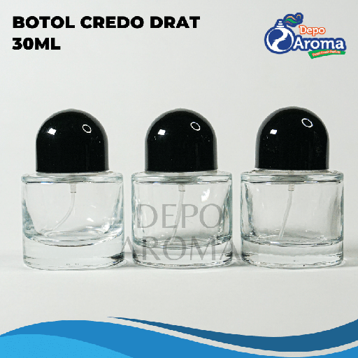 [BTLKC01234] Botol Credo Drat Ttp Hitam 30ml