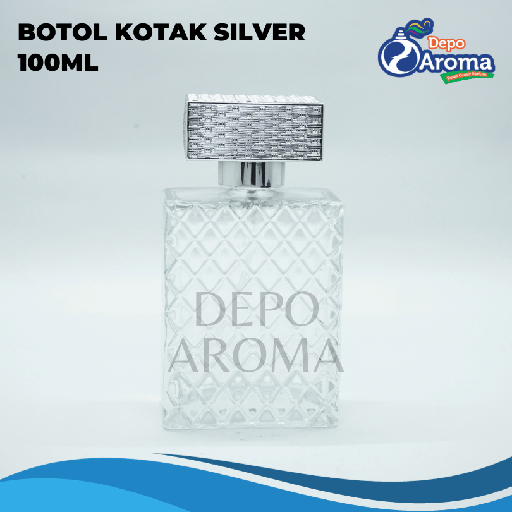 [BTLKC0150] Botol Kotak Silver 100Ml