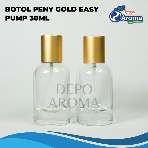[BTLKC00211] Botol Peny 30ml Gold Semi Press