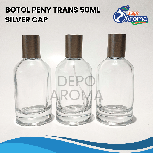 [BTLKC00LLB] Botol Peny Trans 50Ml Silver Cap