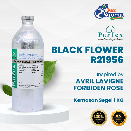 [PRFX0007] Black Flower R21956