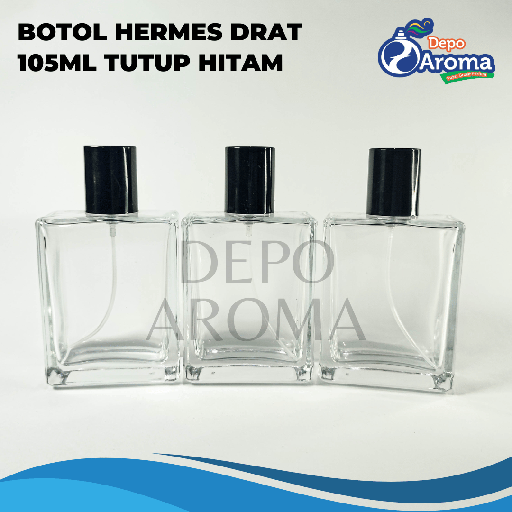 [BTLKC0229] Botol Hermes Drat 105 ml Ttp Hitam