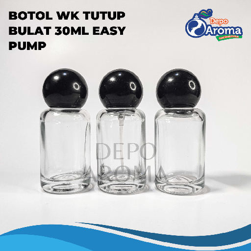 [BTLKC00248] Botol WK Tutup Bulat 30Ml Easy Pump