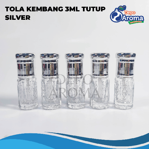 [ROLL0030] Tola Kembang 3Ml Tutup Silver