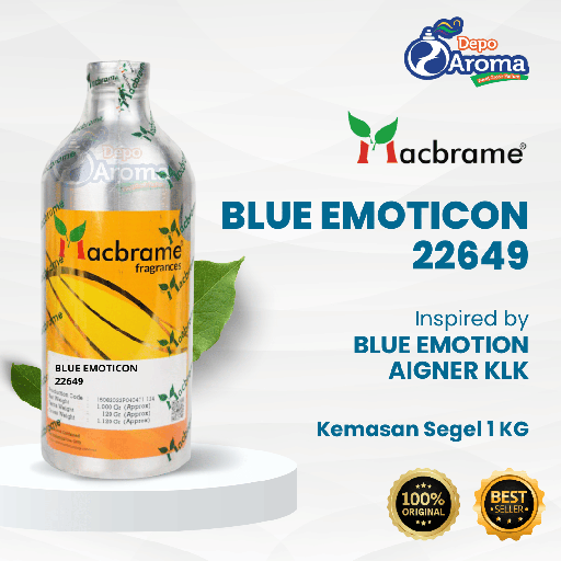 [MCB0136] Blue Emoticon