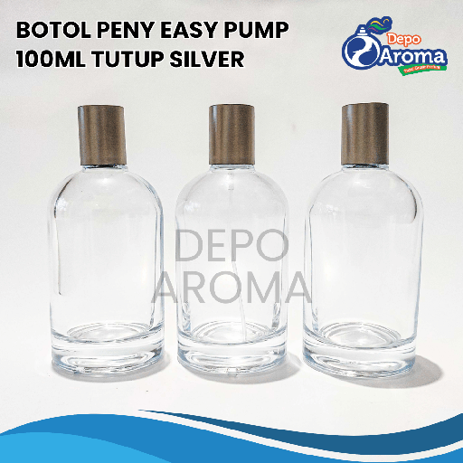 [BTLKC0252] Botol Peny Easy Pump 100ml Tutup Silver